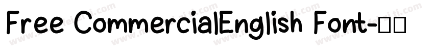 Free CommercialEnglish Font字体转换